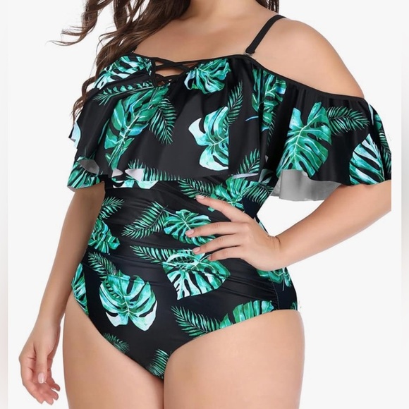 Daci Tropical Off-Shoulder One-Piece Swimsuit - Picture 2 of 12